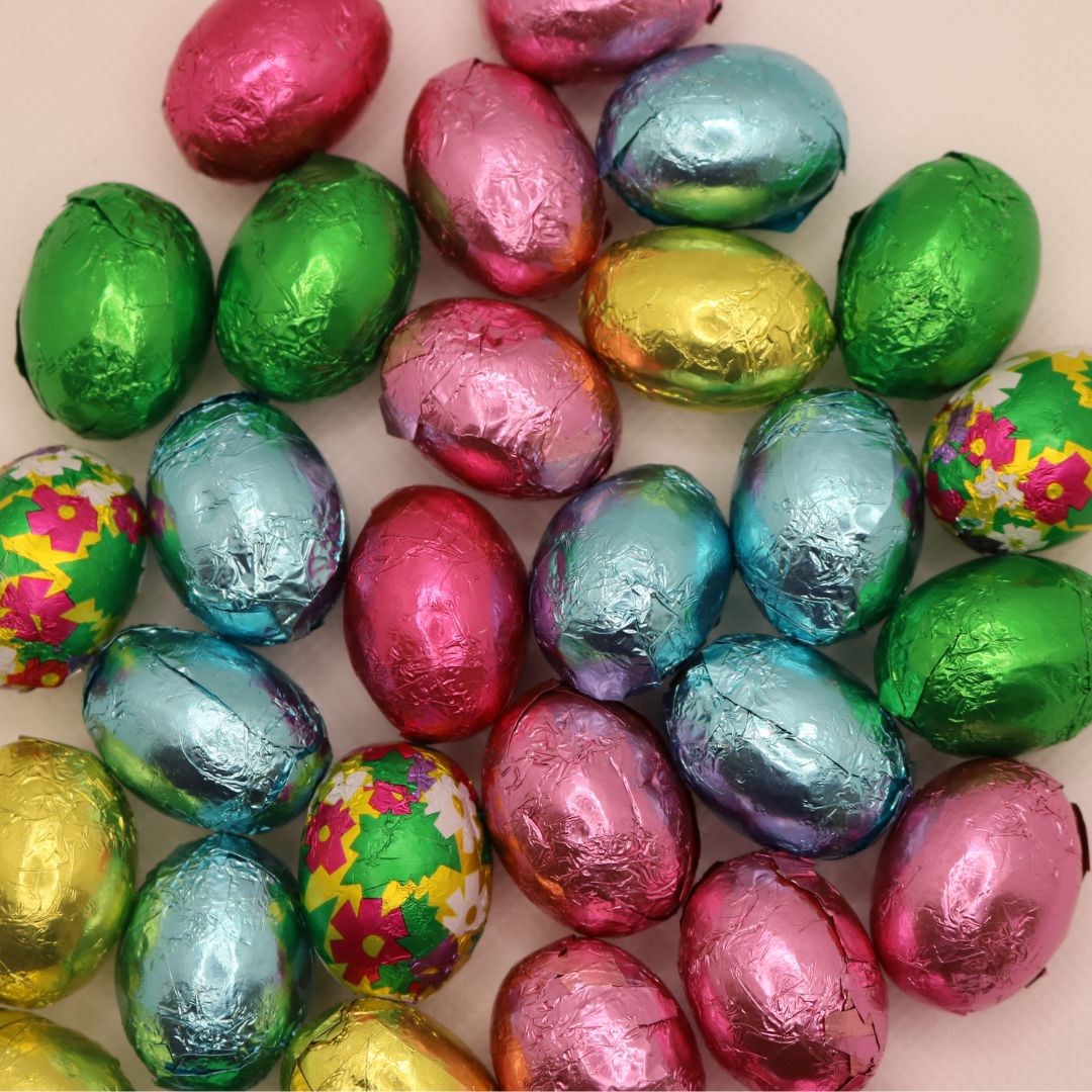 Easter 1 lb Solid Foiled Milk Chocolate Eggs